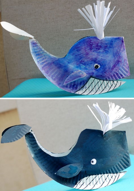 Paper Plate Whale